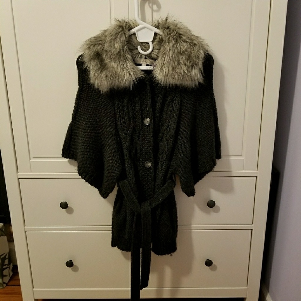 Dark grey sweater jacket